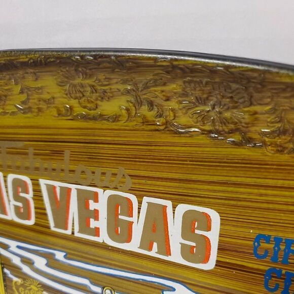 Vintage Iconic Las Vegas  Plastic Tray Casinos Landmark Stardust Aladdin - Picture 7 of 7
